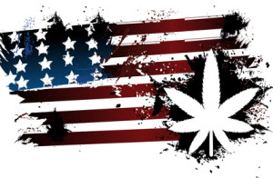 Marijuana American Flag